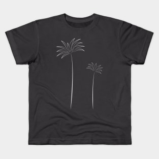 Abstract Palms Black and White Kids T-Shirt